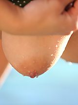 Nipples, Alison Angel takes off her sweet bikini