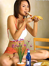 naked teens, Asian Women cho hye eun 01 innocent breakfast bottle fuck